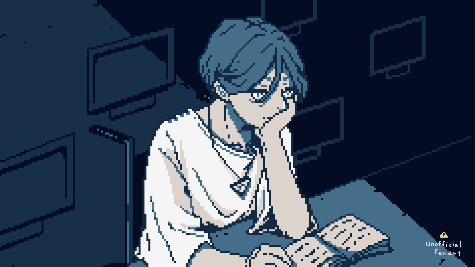 センター長ドット絵アニメーション